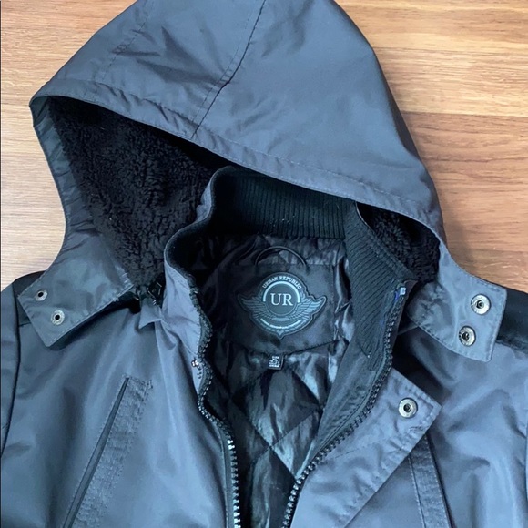 Urban Republic NWOT, boys XL gray coat with hood and pockets - Picture 2 of 13